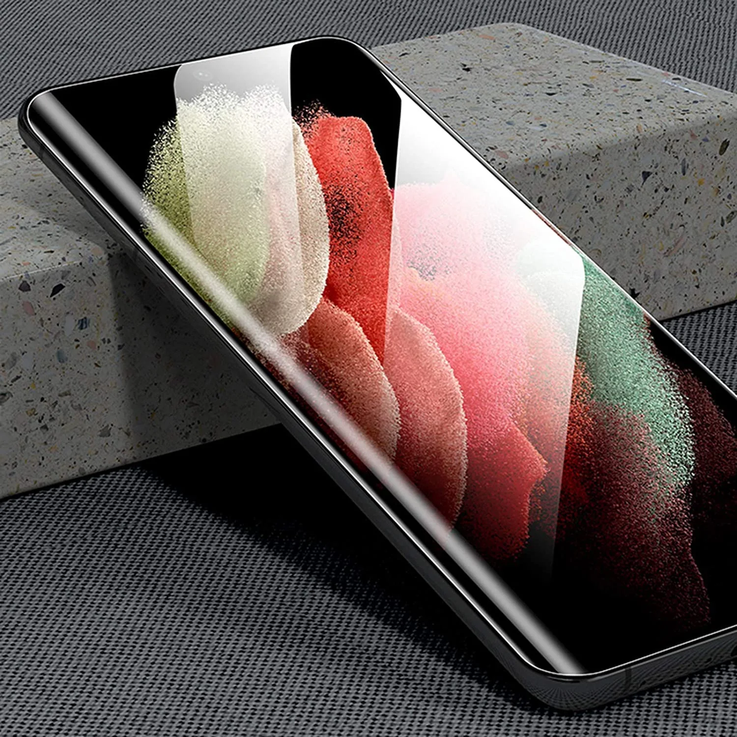 UV Tempered Glass Screen Protector Guard Compatible For Vivo S2 5G (6.83 Inch, Pack of 2) Full Adhesive UV Curved Case Friendly HD Clarity with easy installation kit for Smartphone.