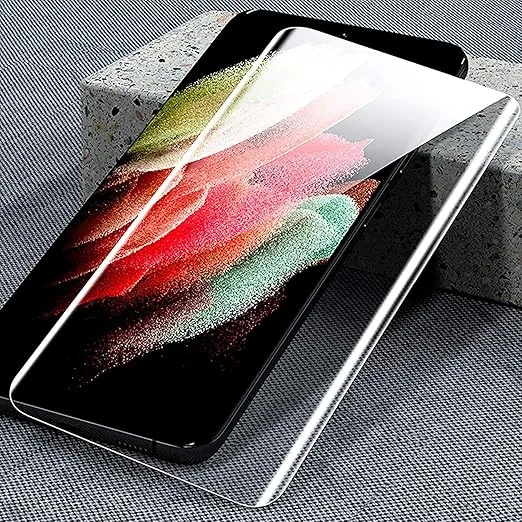 UV Tempered Glass Screen Protector Guard Compatible For Vivo S2 5G (6.83 Inch, Pack of 2) Full Adhesive UV Curved Case Friendly HD Clarity with easy installation kit for Smartphone.