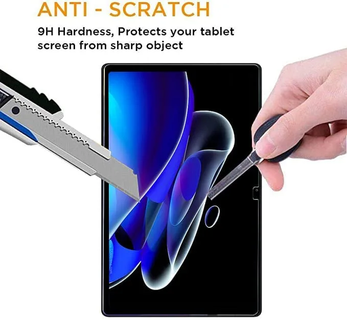 Tempered Glass Screen Protector for Samsung Galaxy Tab S9 FE Plus / S9+ / S10+ / S8 Plus / S7 FE 12.4 inch | 9H Hardness, HD Clear, Scratch Resistant, Bubble-Free Installation (1 Pack)